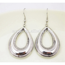 Trendy Waterdrop Necklace & Earring Set Stainless Steel Jewelry Set